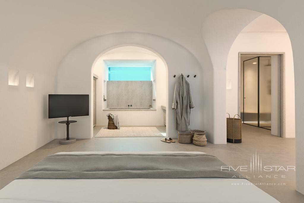 Aqua Retreat Guest Room at Canaves Oia Epitome, Greece