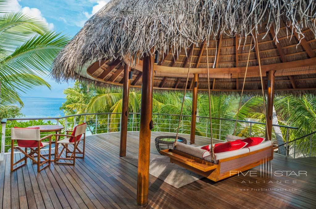 Upper Deck of Wonderful Beach Oasis at W Maldives, Fesdu Island