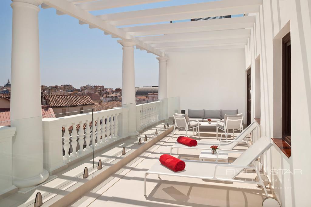 Presidential Suite Terrace at Gran Melia Palacio de los Duques, Madrid, Spain