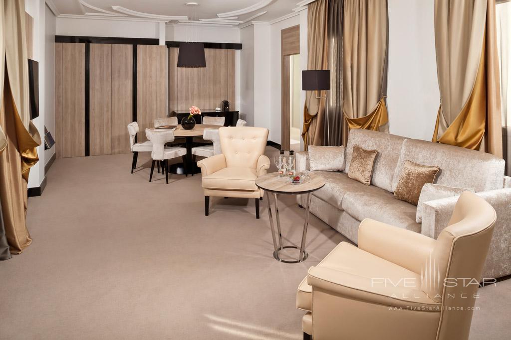 One Bedroom Suite Living at Gran Melia Palacio de los Duques, Madrid, Spain