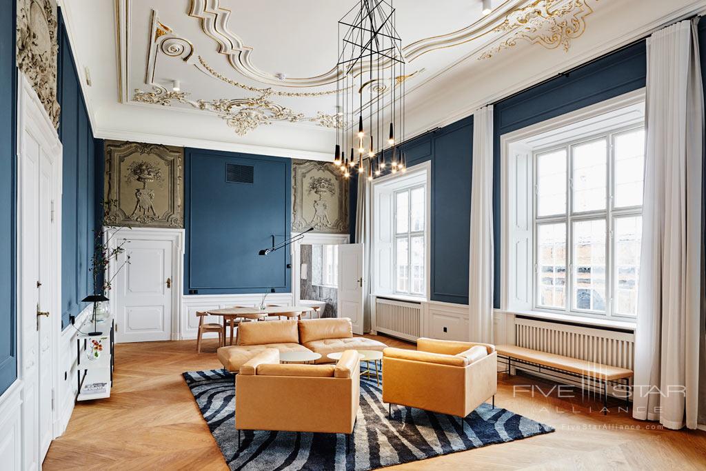 Guest Lounge at Nobis Hotel Copenhagen, Denmark