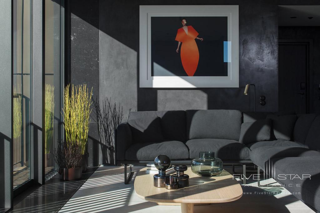 Masterpiece Suite Living Room at At Six, Stockholm, Sweden