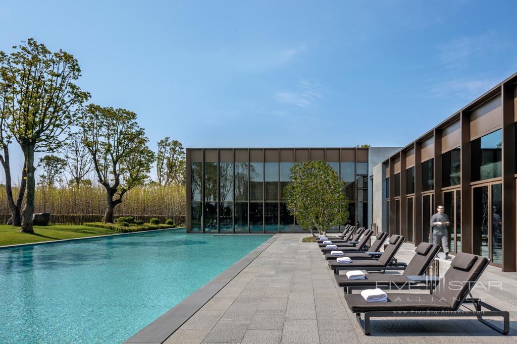 Outdoor Pool at Amanyangyun, Shanghai, China