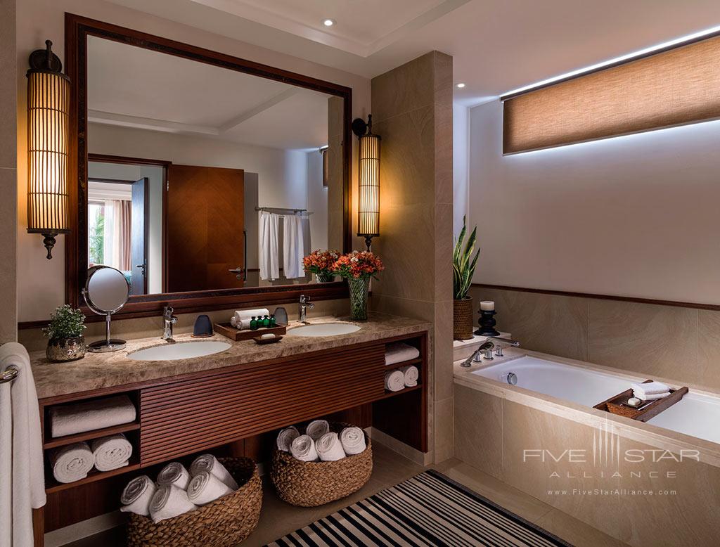 Ocean View Suite Bath at Shangri-La’s Hambantota Golf Resort &amp; Spa, Southern Province, Sri Lanka