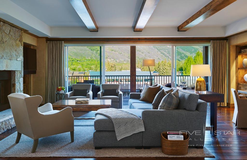 Guest Lounge at Residences at The Little Nell, Aspen, CO
