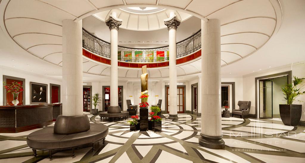 Lobby of Hotel Kamp, Helsinki, Finland