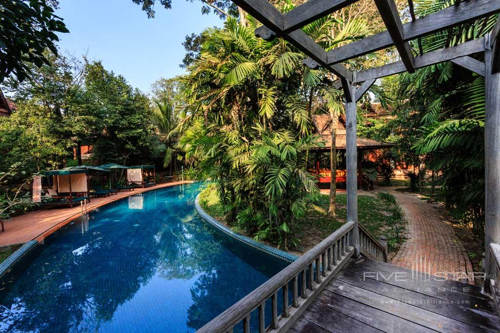 River Shaped Pool at Angkor Village Resort, Siem Reap, Cambodia