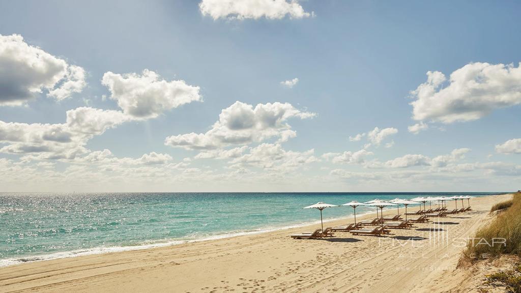 Beach at Four Seasons Hotel at The Surf Club , Surfside, FL