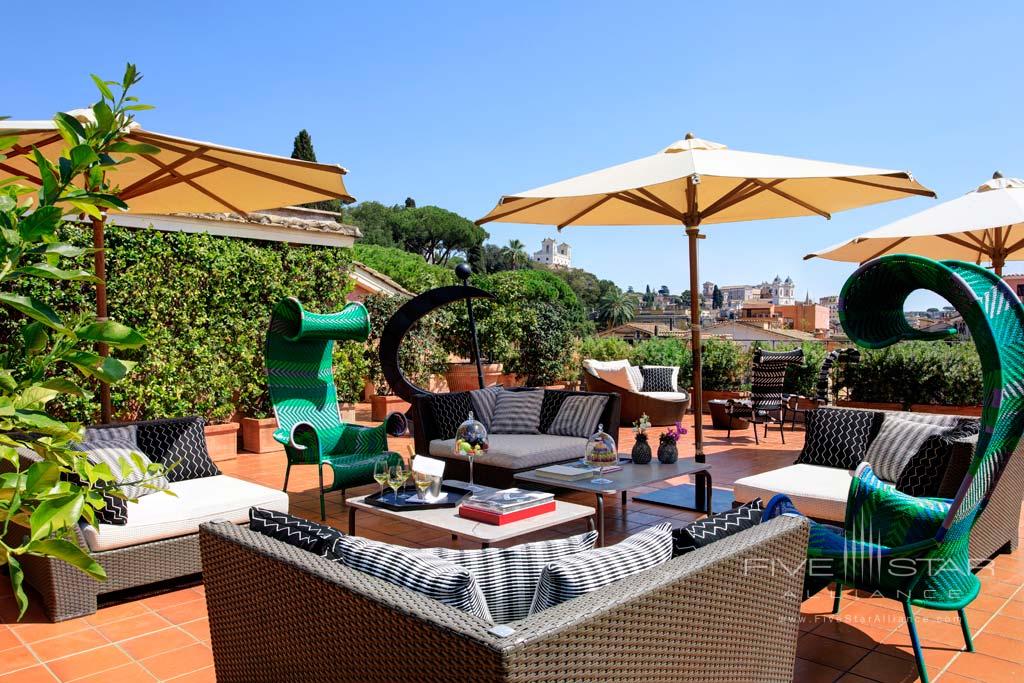 Nijinsky Suite Terrace at Rocco Forte Hotel De Russie, Rome, Italy