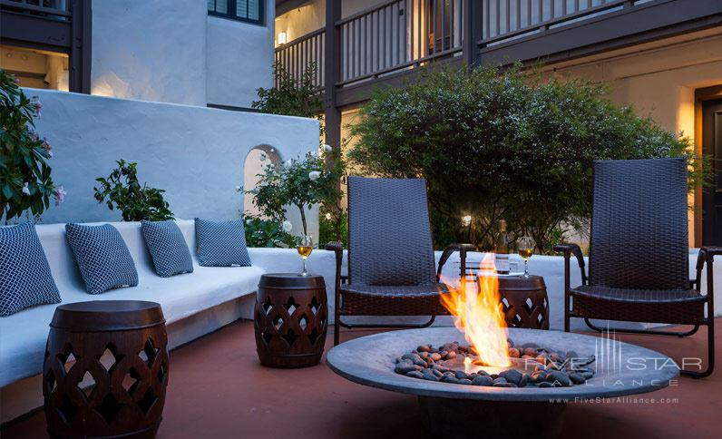 Firepit at Hotel Pacific, Monterey, CA