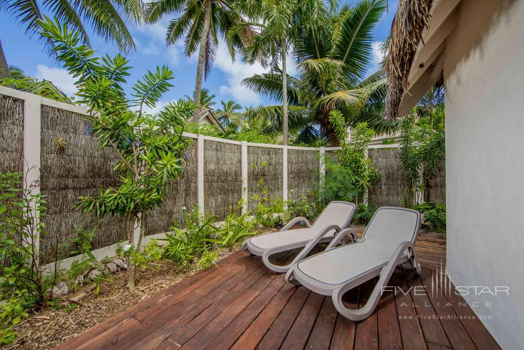 Garden Studio Terrace Lounge at Little Polynesian Resort, Cook Islands