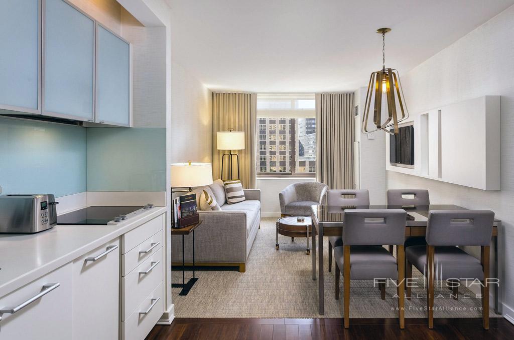 One Bedroom Living Room at Wyndham Midtown 45, New York, NY