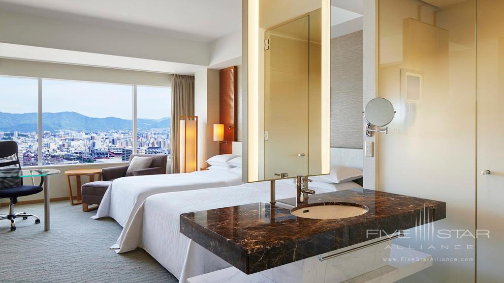 Deluxe Twin Guest Room at Sheraton Grand Hiroshima, Japan
