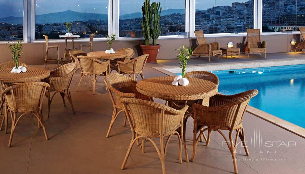 Pool Dining at Divani Caravel Hotel Athens, Greece
