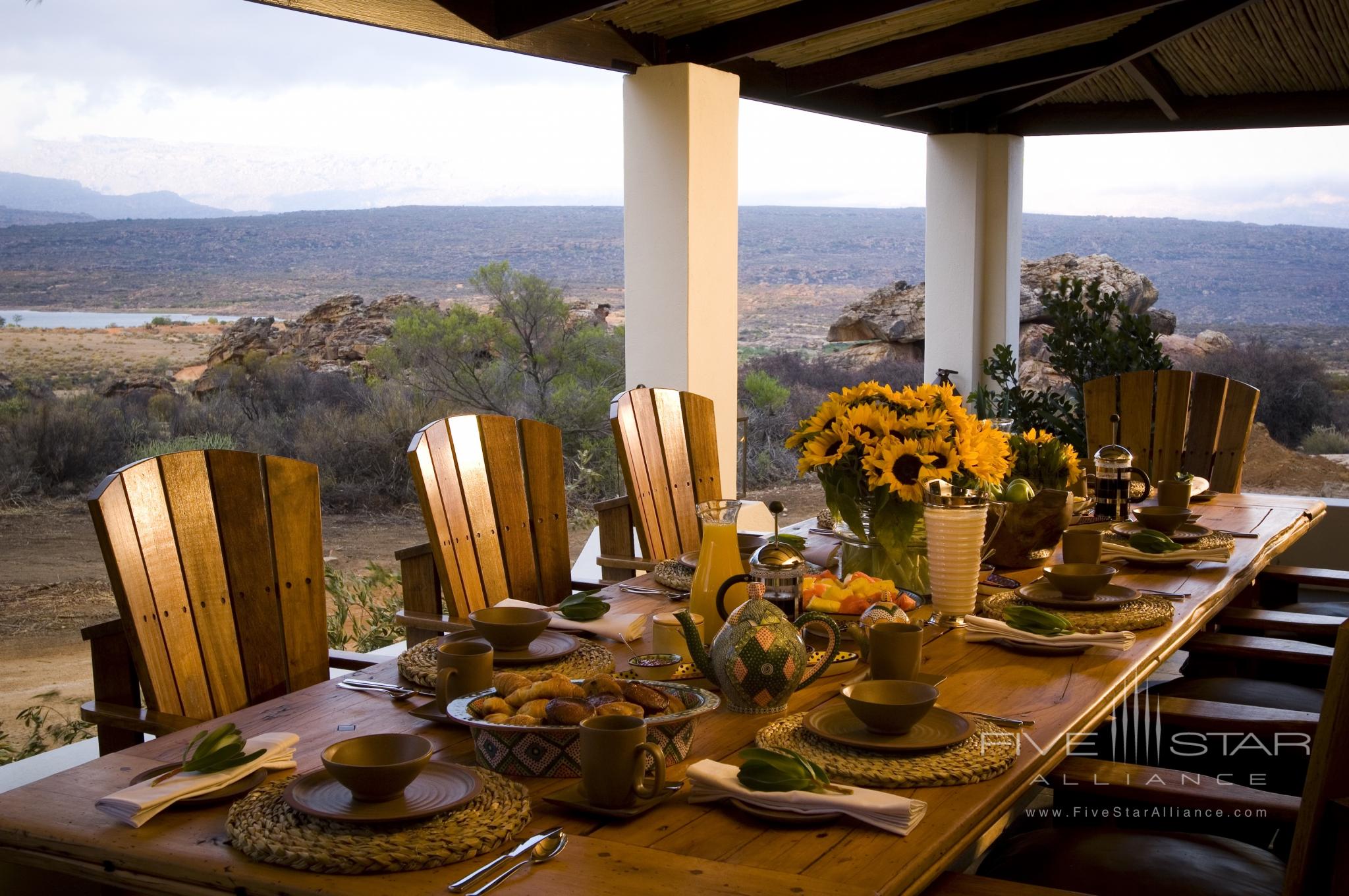 Bushmans Kloof Koro Lodge Dining