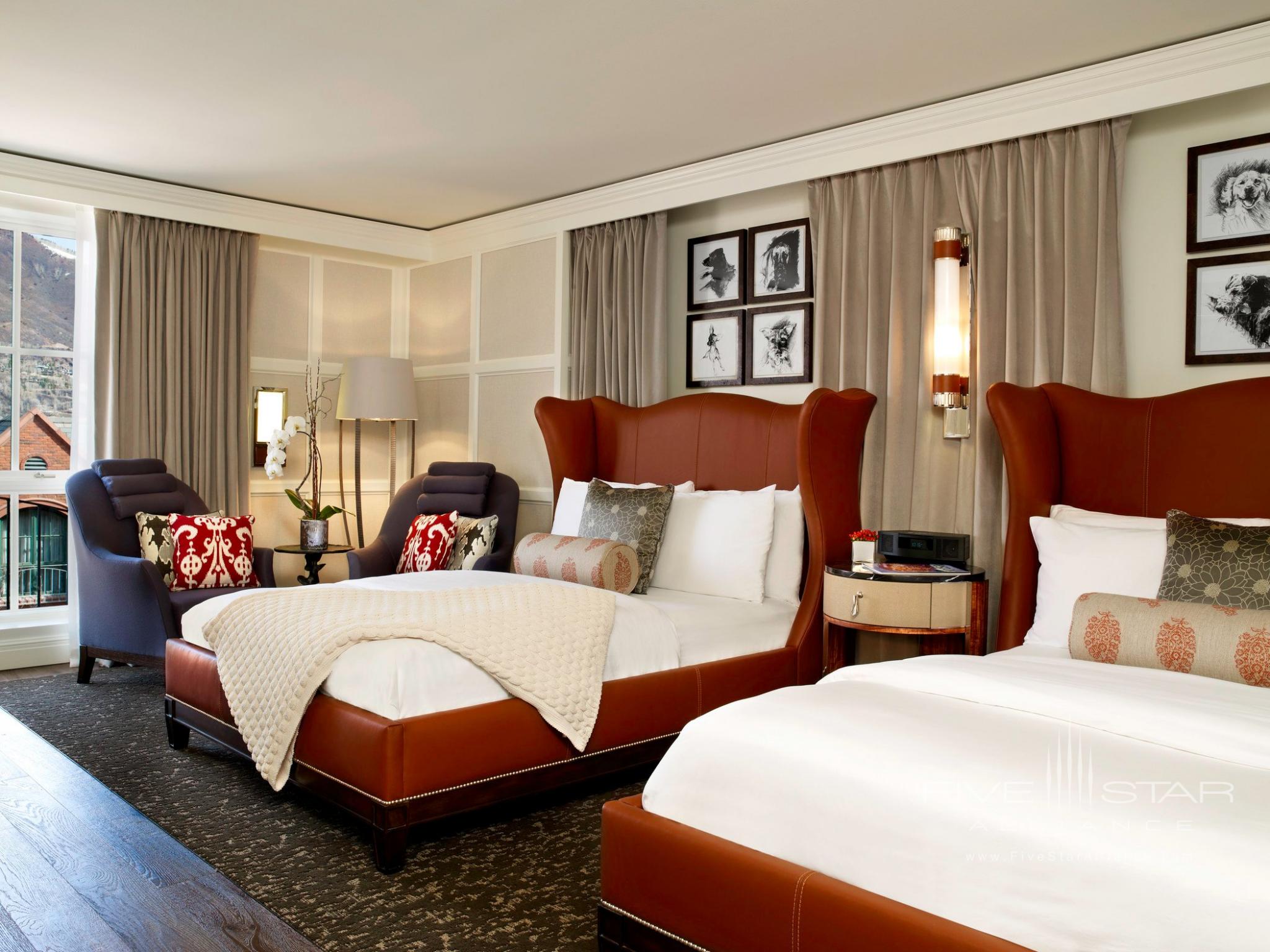 Guestroom with 2 Queen Beds and Sitting Area at St. Regis Resort Aspen