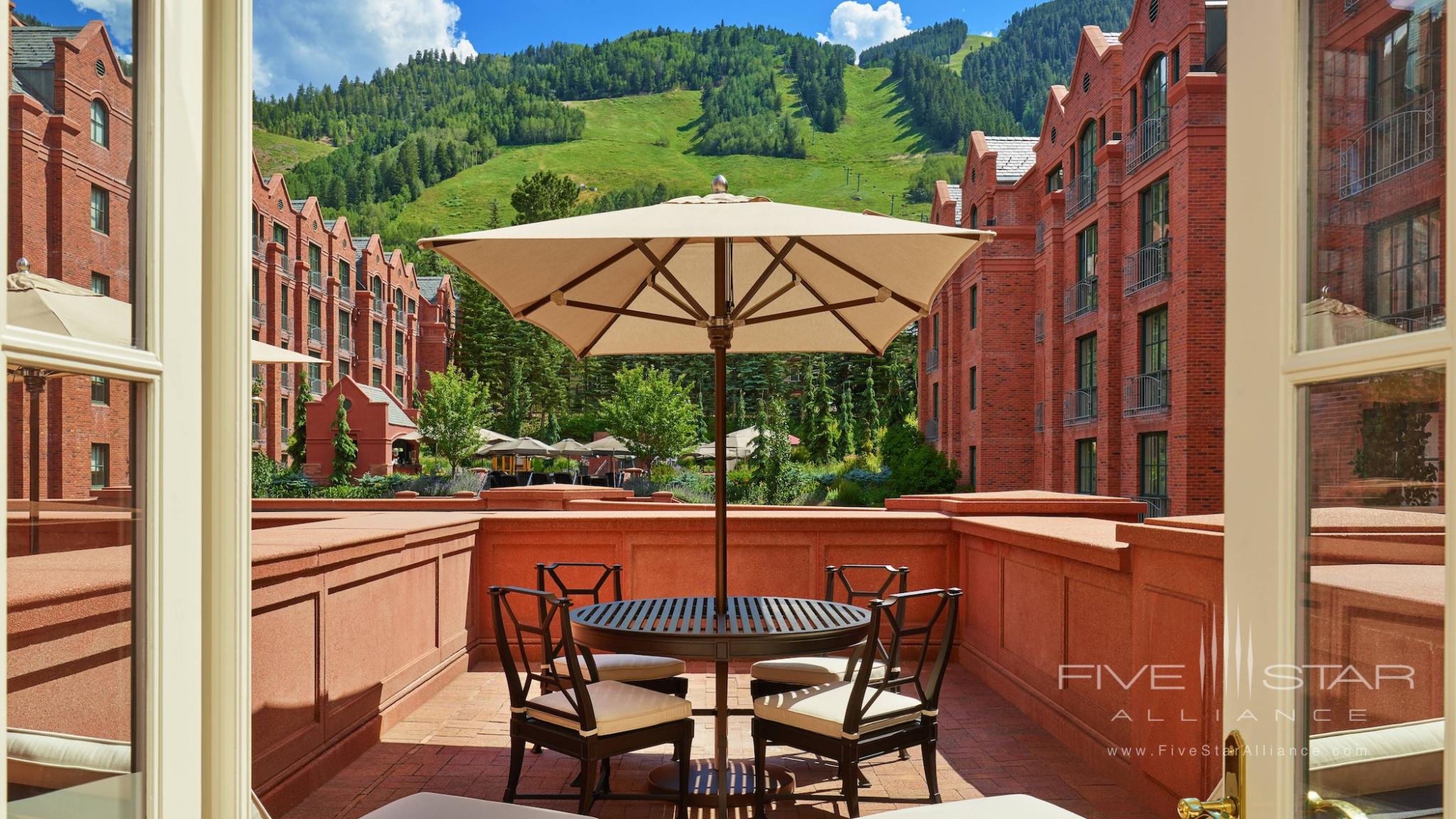 The St. Regis Resort Aspen Grand Deluxe Guest Room Balcony View