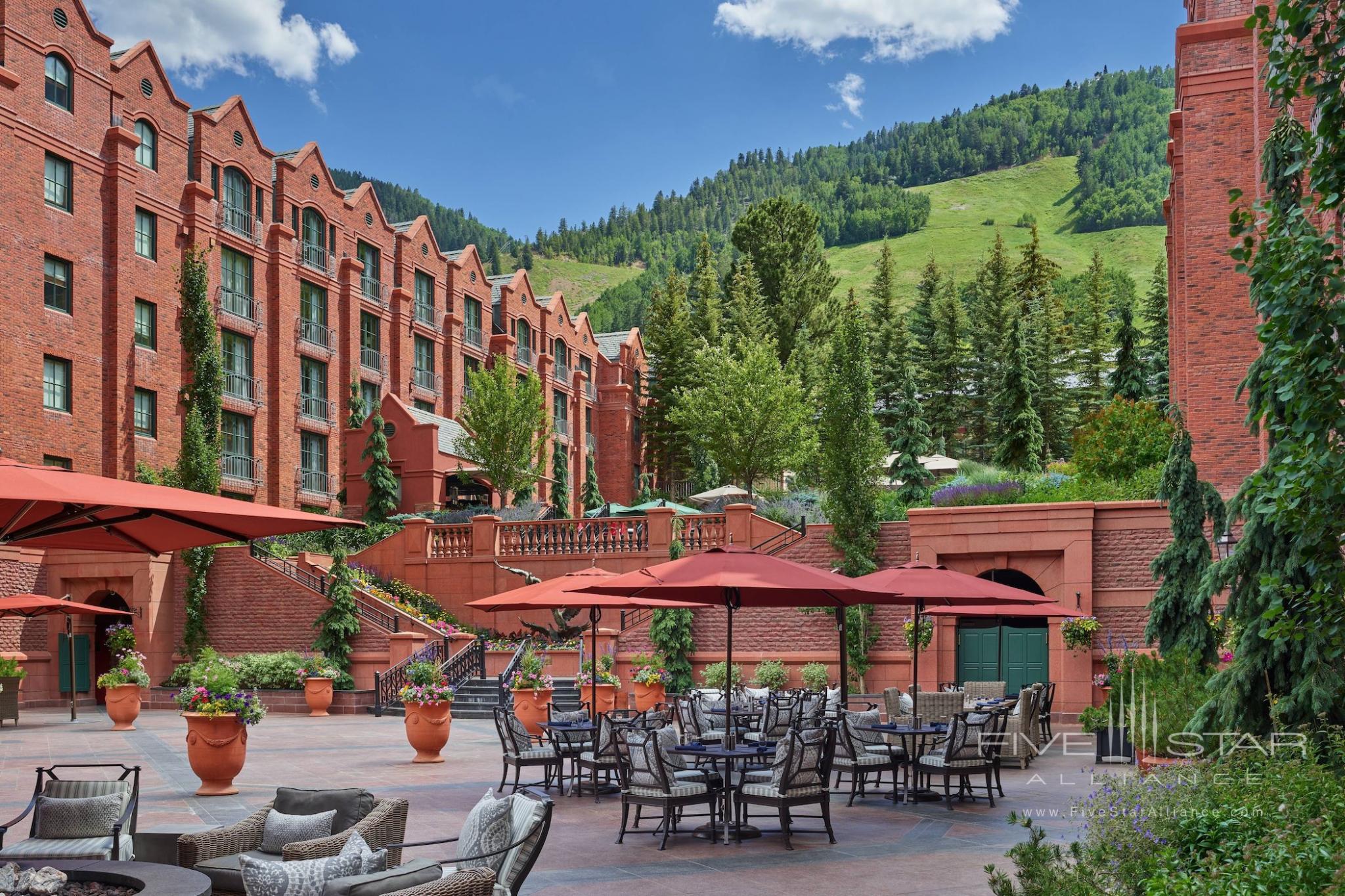 The St. Regis Resort Aspen summer patio