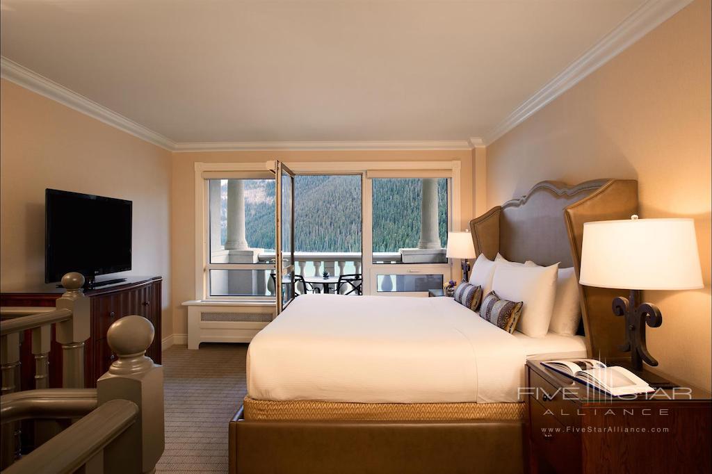 Glacier Suite upper bedroom at Fairmont Chateau Lake Louise