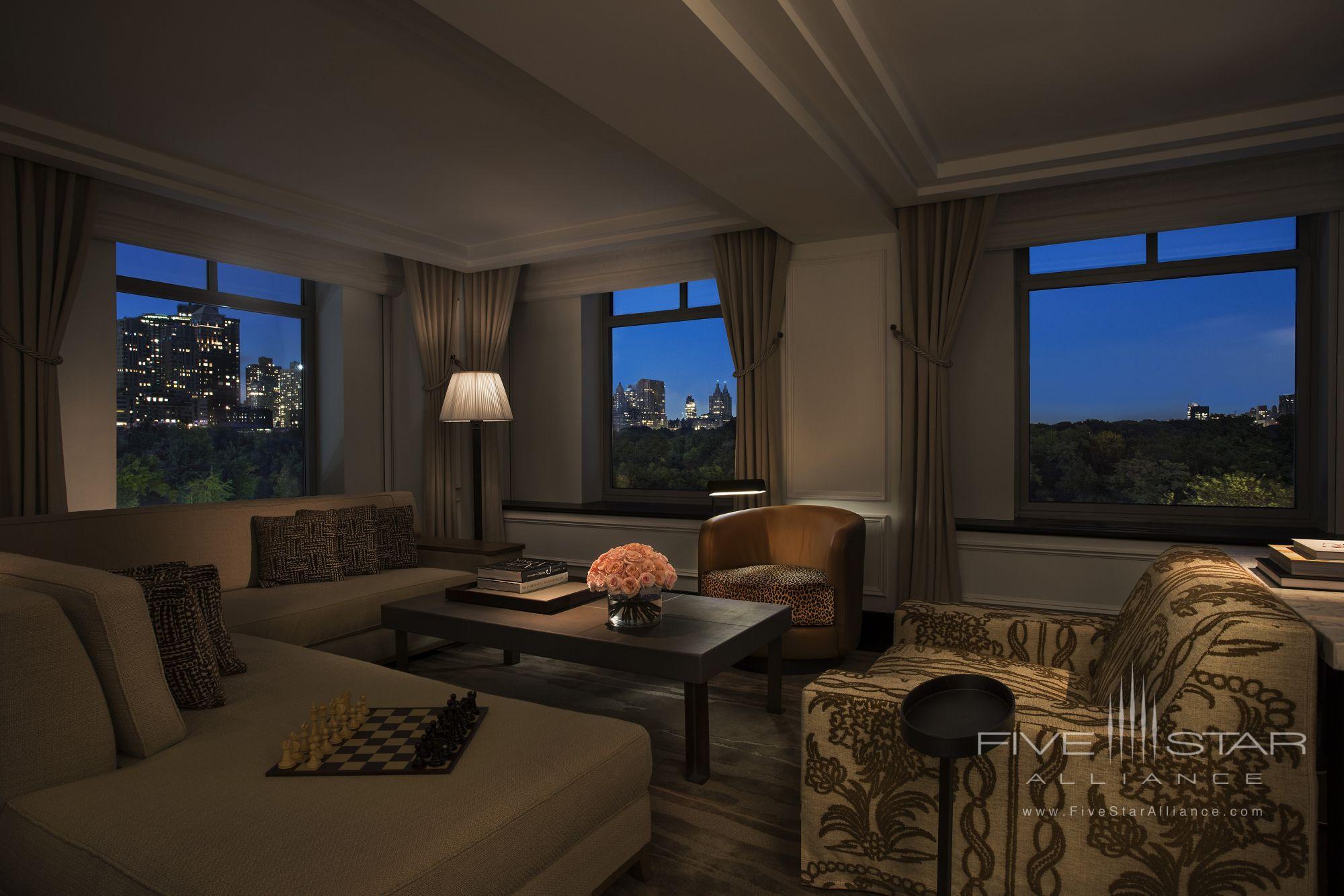 The Ritz-Carlton New York Central Park Royal Suite Living Room