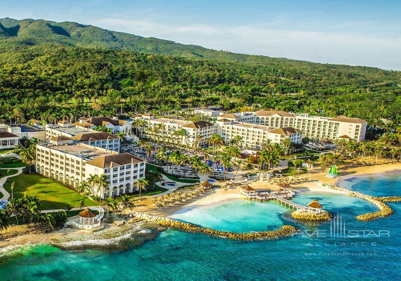 Aerial view of the Hyatt Rose Hall Resort in Jamaica