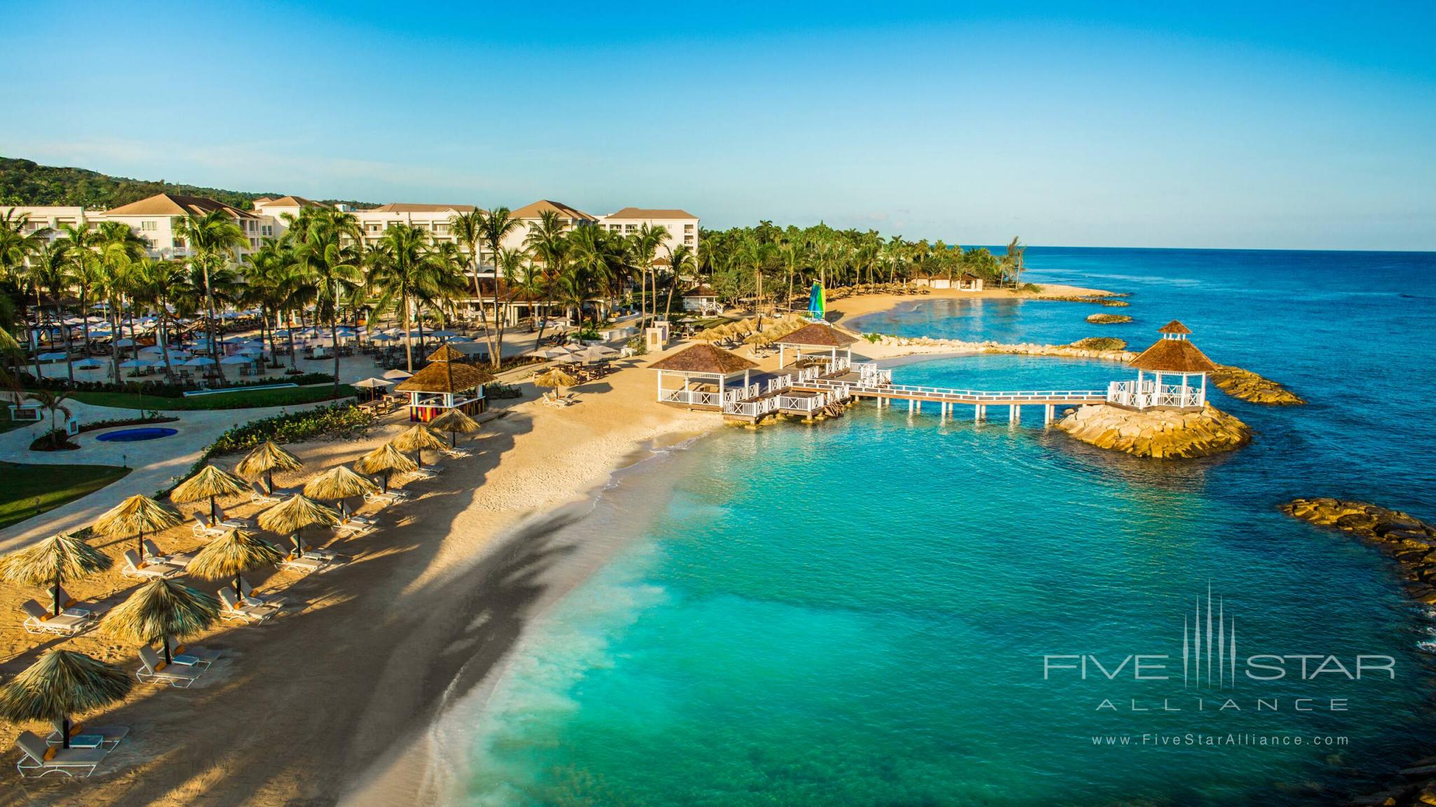 Beach at the Hyatt Rose Hall Resort in Jamaica