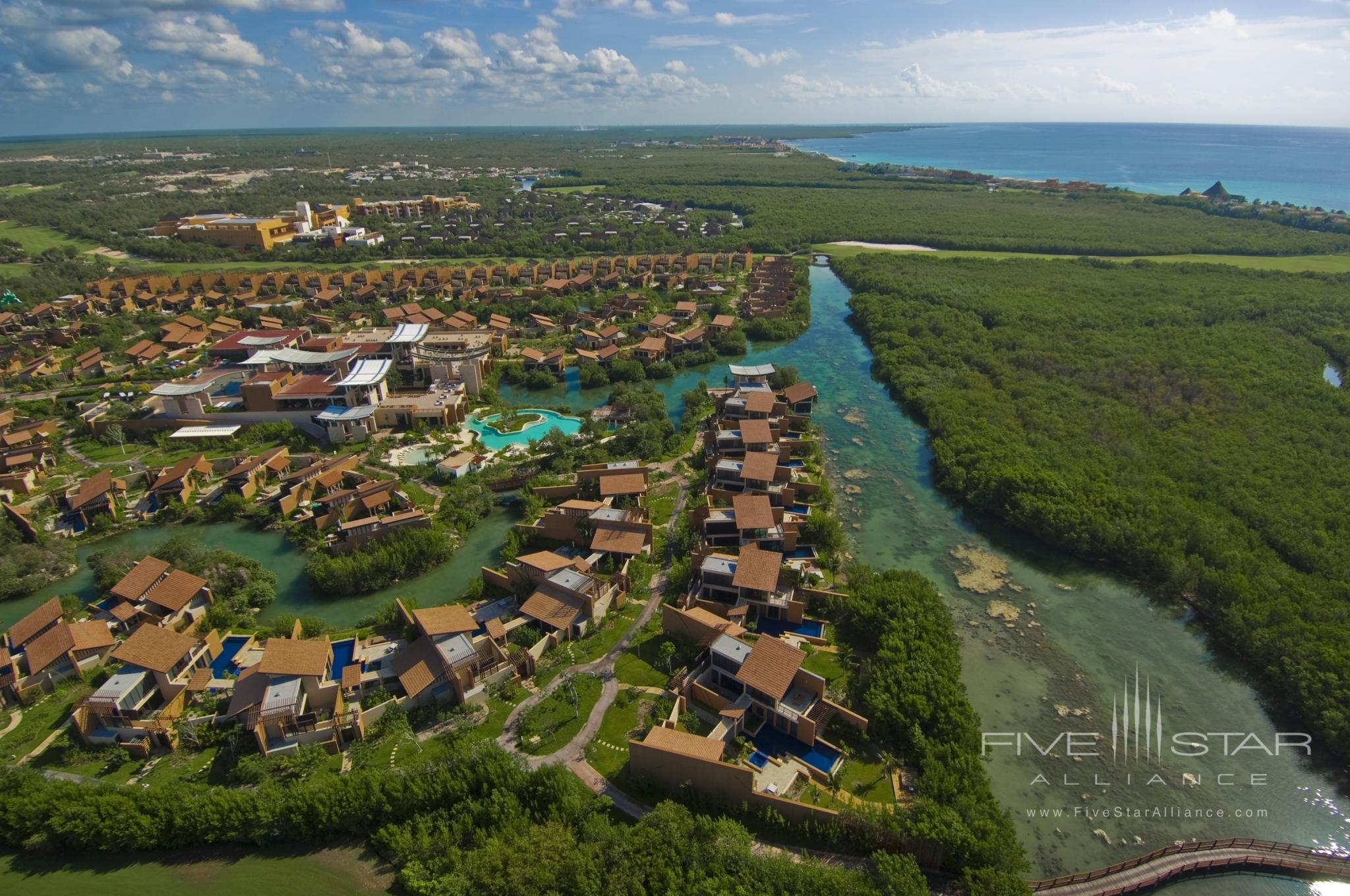 Aerial View of Banyan Tree Mayakoba