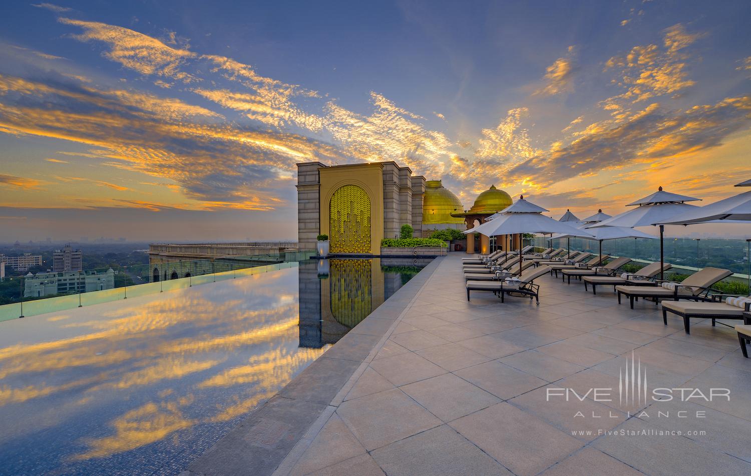 Rooftop Pool at The Leela Palace New Delhi