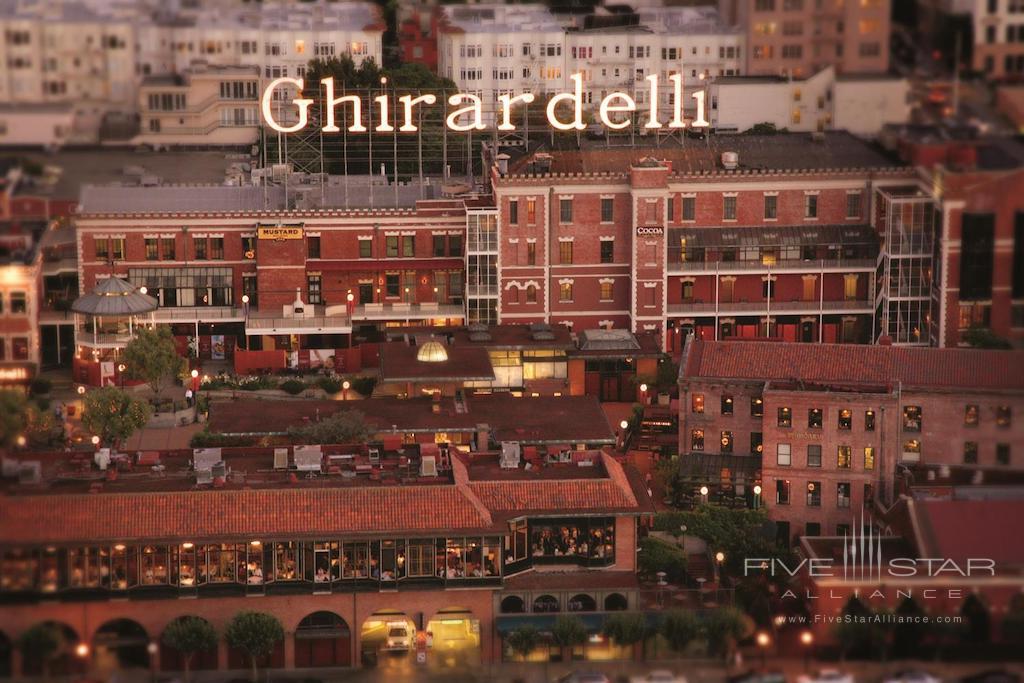 Aerial view of Fairmont Heritage Place Ghirardelli Square