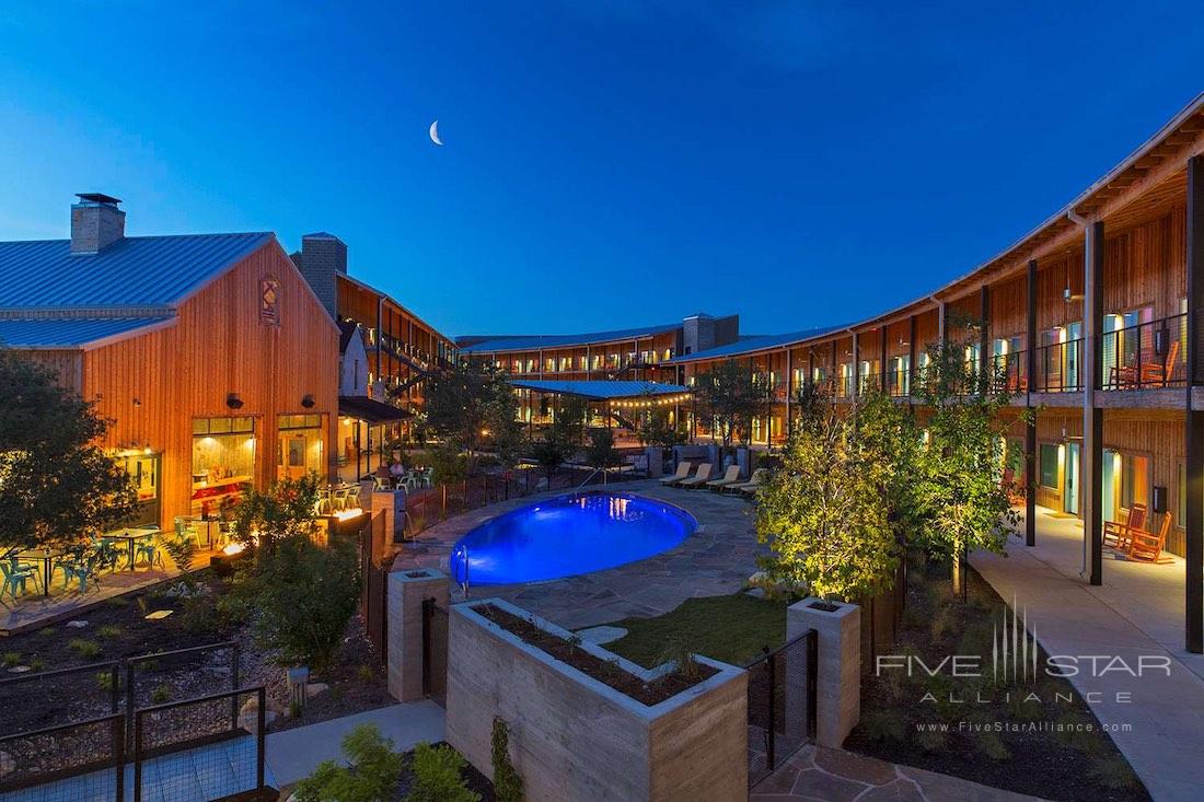 Courtyard Pool at the Lone Star Court in Austin, TX