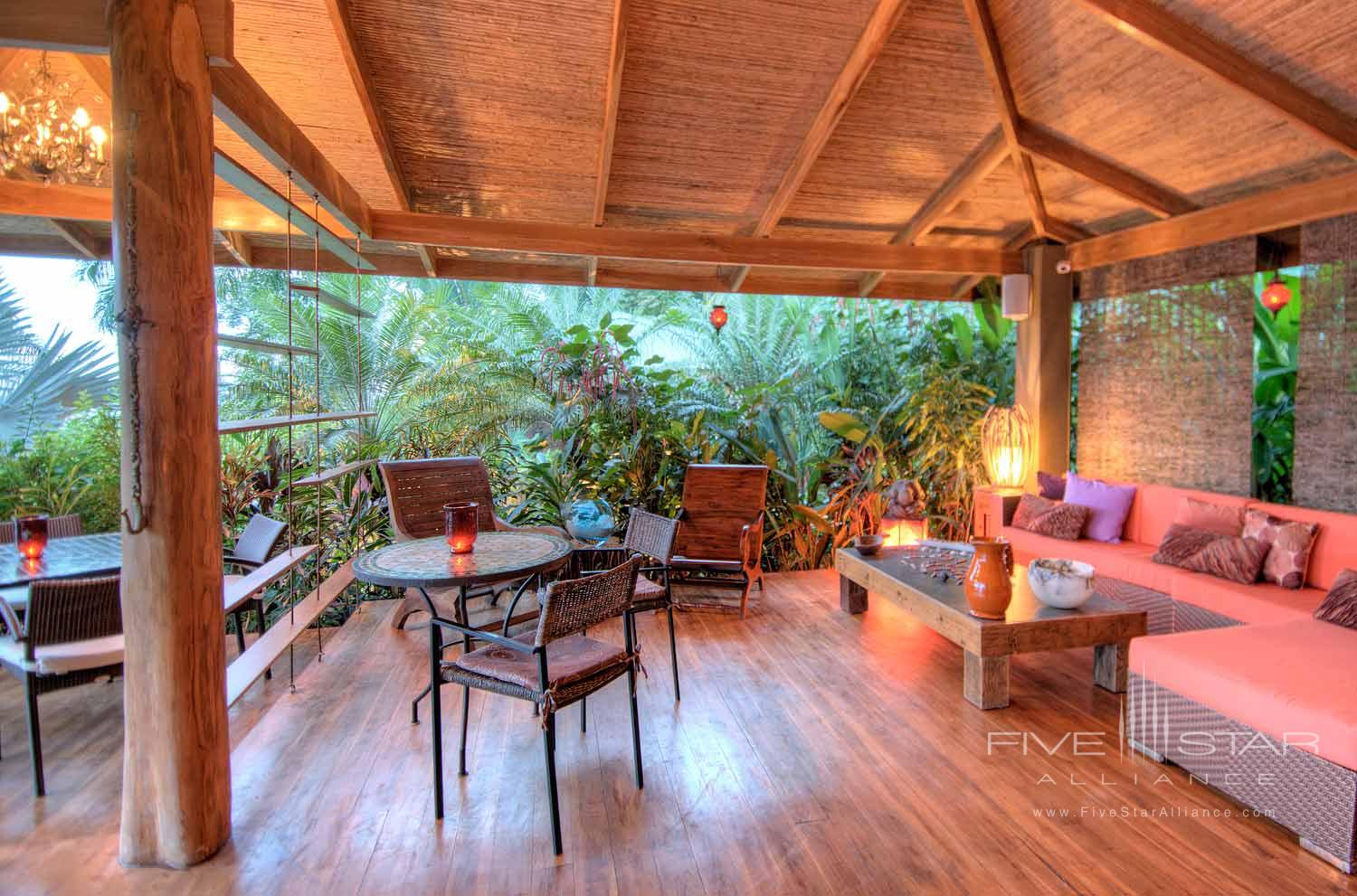 Guest Lounge at Casa Chameleon at Mal Pais, Costa Rica