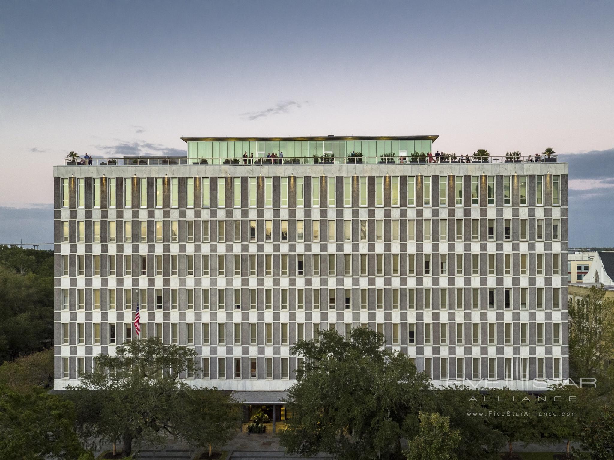 Exterior of The Dewberry Hotel in Charleston