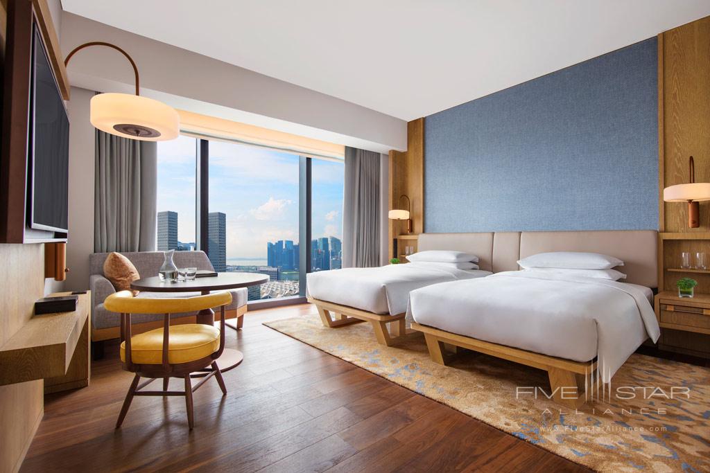 Andaz Singapore Two Twin Beds with a View