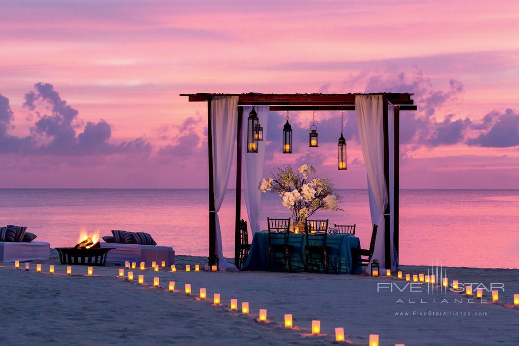 Romantic Beach Dine at The Ritz-Carlton, Grand Cayman, Cayman Islands