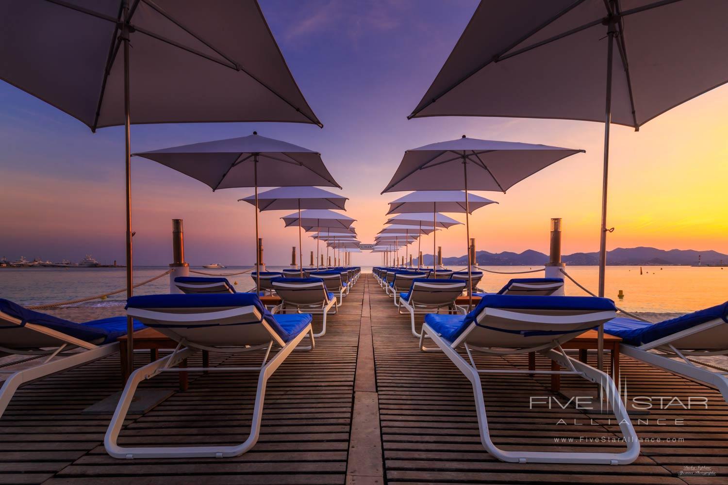 Pontoon at Hotel Martinez, Cannes, France