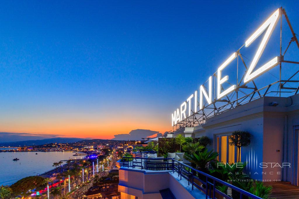 Penthouse Terrace at Hotel Martinez, Cannes, France