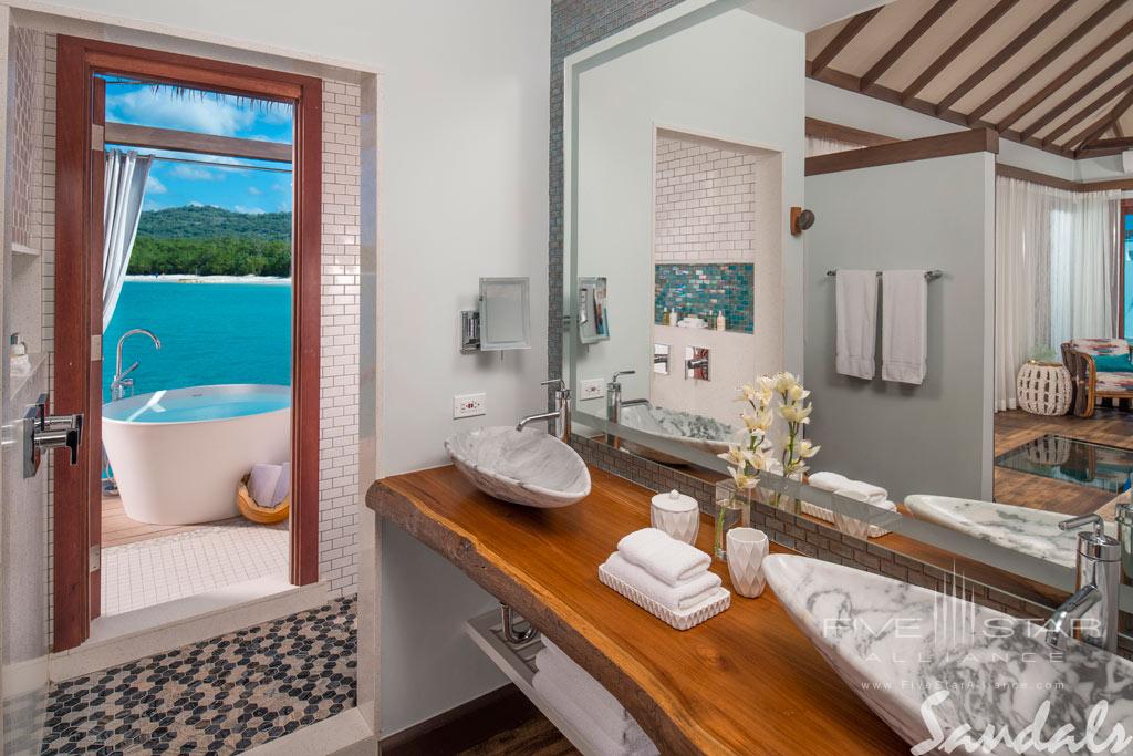 Bungalow Bath at Sandals South Coast, Westmoreland, Jamaica