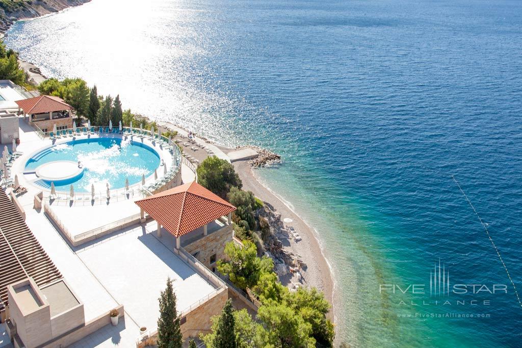 Beach at Sun Gardens Dubrovnik, Dubrovnik, Croatia