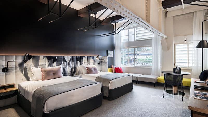 Double Guest Room at Ovolo Woolloomooloo, Sydney, NSW, Australia