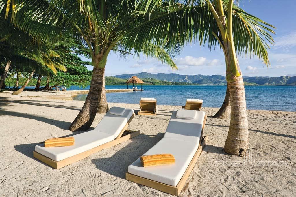 Beach Lounge at Dolphin Island, Fiji