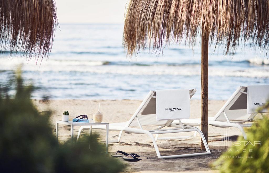 Beach at Nobu Hotel Marbella, Spain