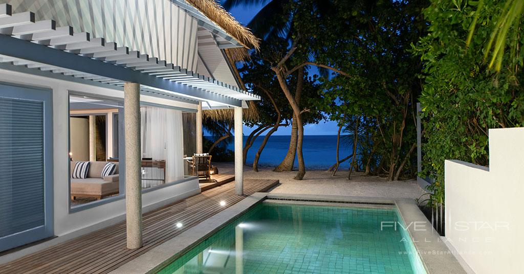 Private Beach Villa Pool at Raffles Maldives, Gaafu Alifu Atoll