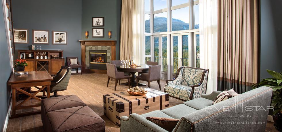 Suite Lounge at Fairmont Chateau Whistler, Whistler, BC, Canada