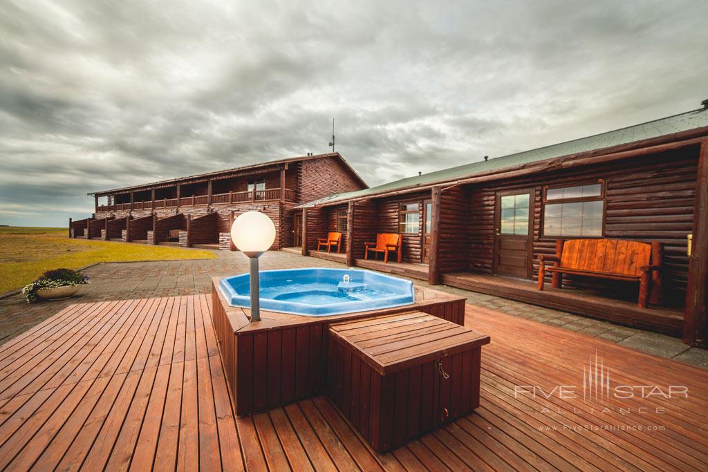 Hot Tub Under The Northern Lights at Hotel Ranga, Hella, Iceland