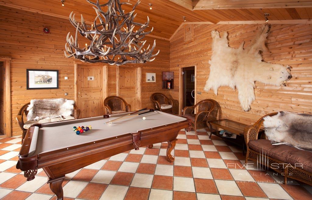Game Room at Hotel Ranga, Hella, Iceland
