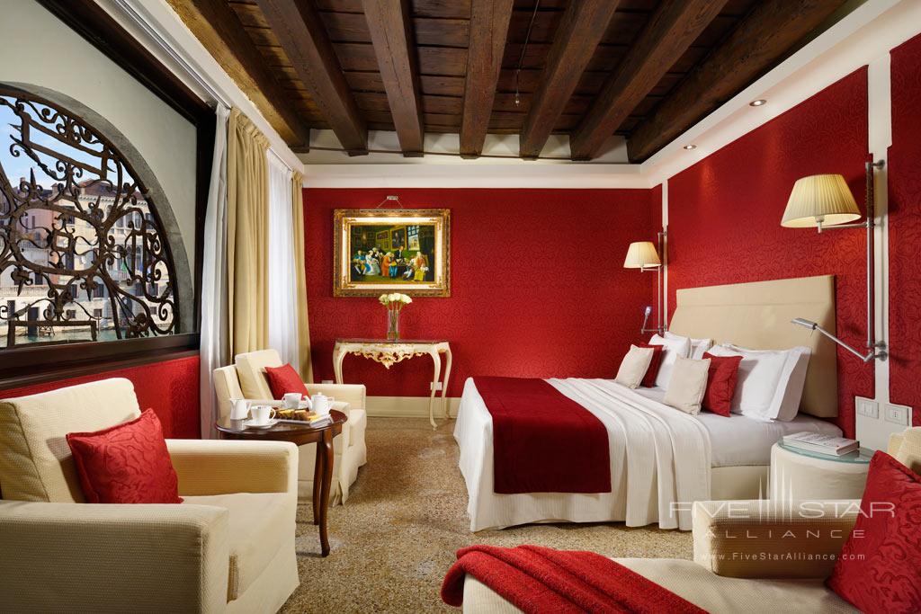 Junior Suite with Grand Canal Views at Hotel Palazzo Giovanelli and Gran Canal, Venice, Italy