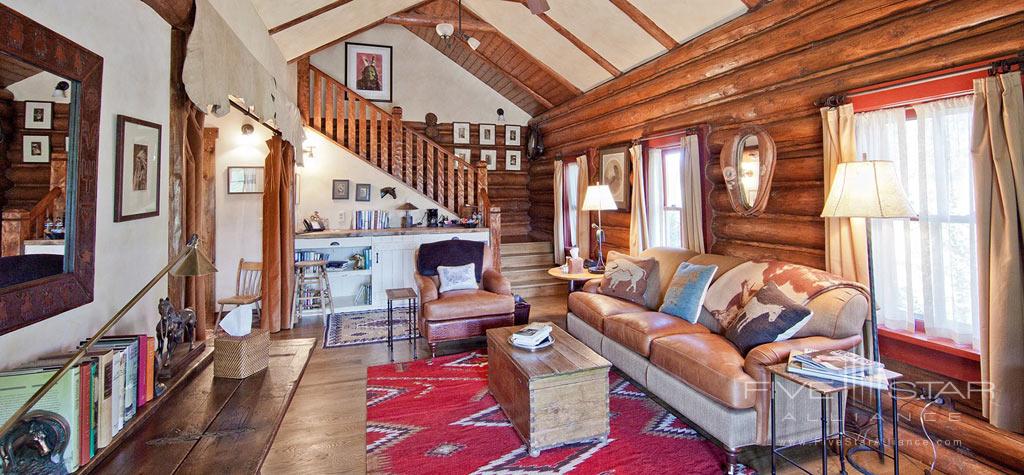 Eagles Perch Living Room at The Ranch at Rock Creek, Philipsburg, MT