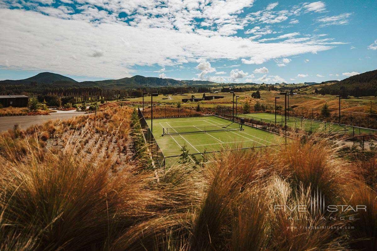 Tennis Courts at Kinloch Manor &amp; Villas, Taupo, Waikato, New Zealand