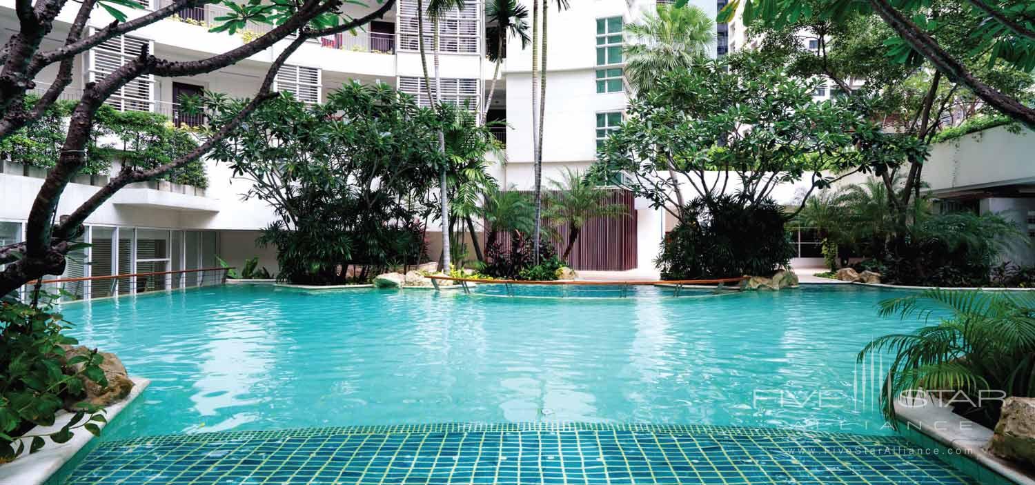 Outdoor Pool at Dusit Suites Hotel Ratchadamri, Bangkok, Thailand