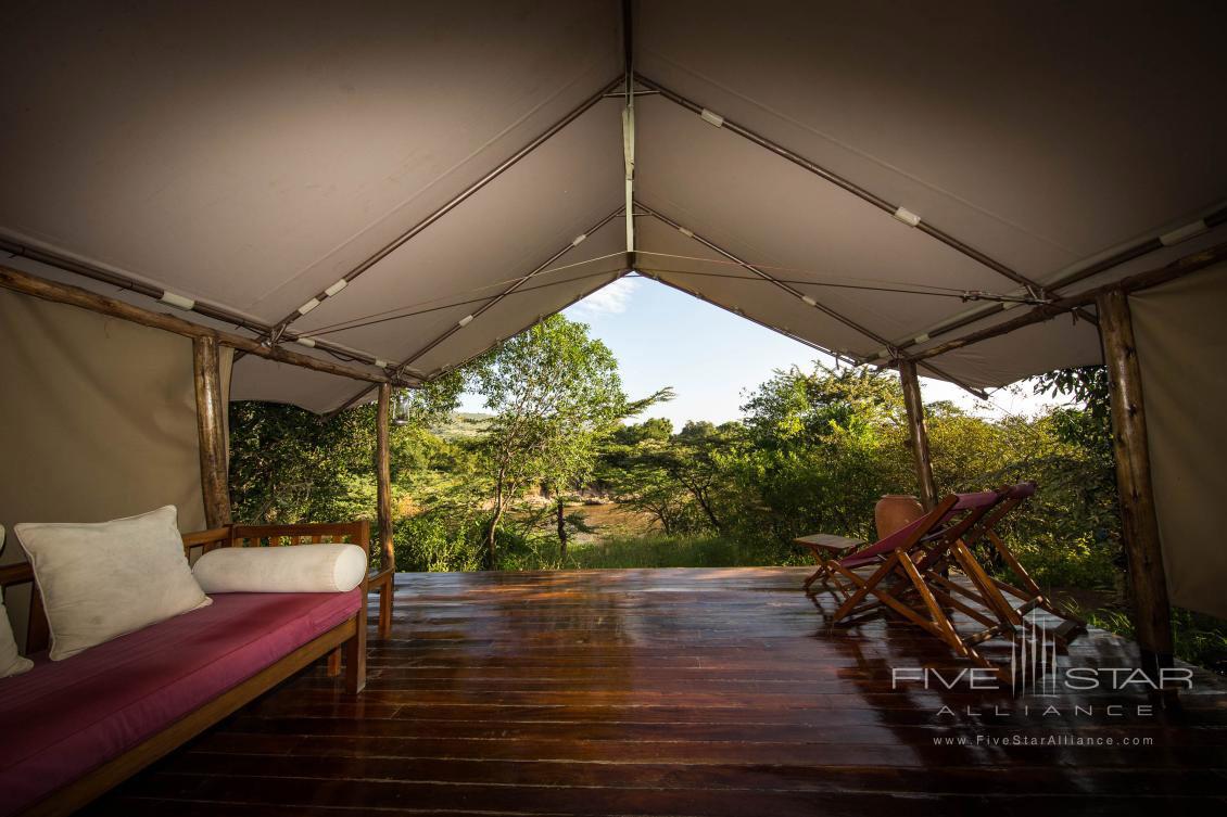 Guest Lounge at Karen Blixen Camp, Maasai Mara, Kenya